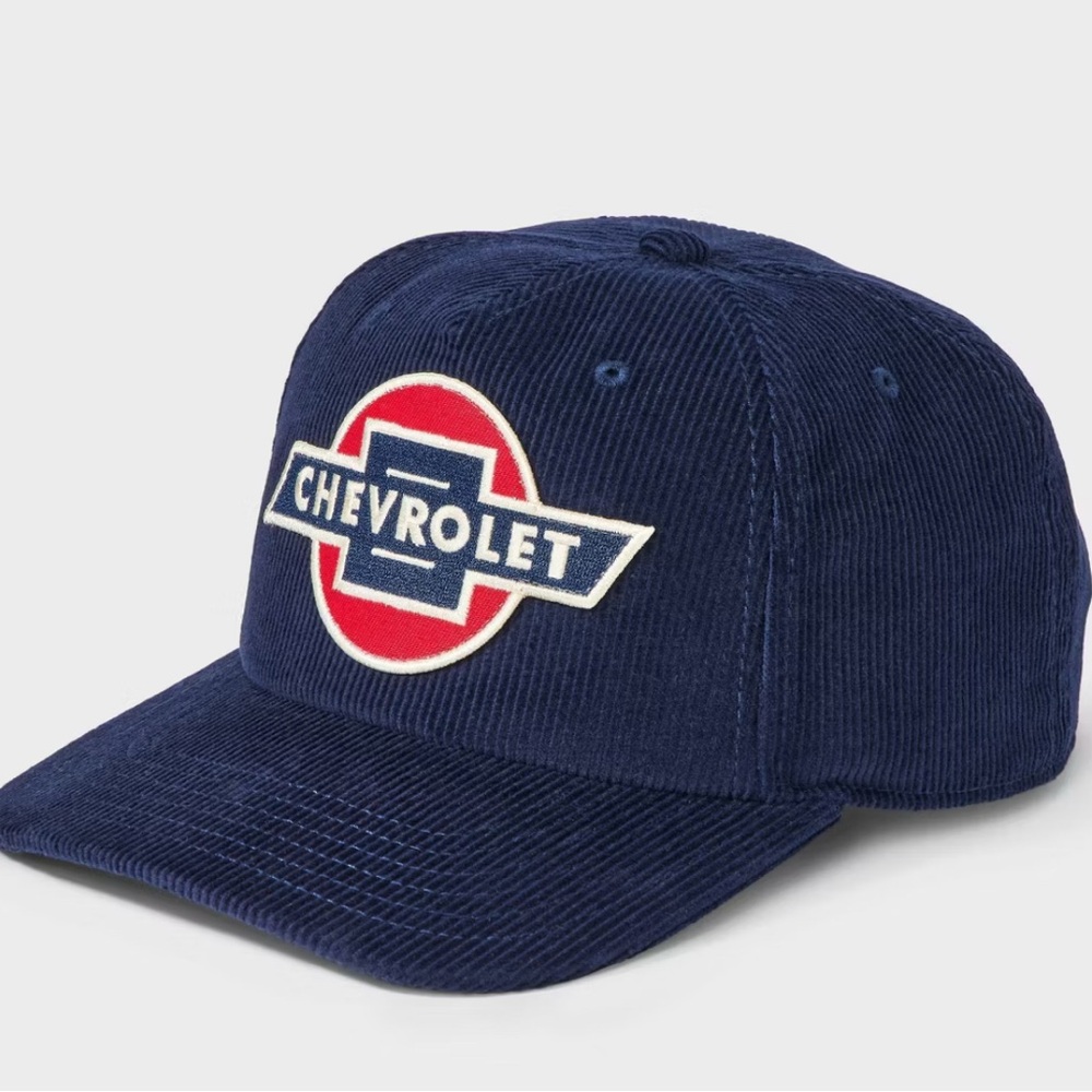 Chevrolet Navy Blue Corduroy Cap NWT